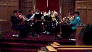 Mansfield Faculty Brass Quintet  Christmas MedleyMOV [upl. by Anaerda]