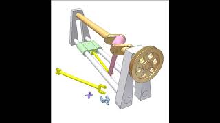 Spatial Slider Crank Mechanism [upl. by Eigriv]