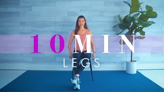 Chair Exercises for Seniors  10 Minute Seated Workout for Legs amp Lower Body [upl. by Inafit]