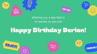 Happy Birthday Derion [upl. by Halsted]