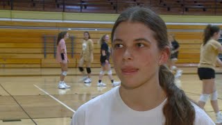 Churubusco volleyballs Aryssa George full interview 9212023 [upl. by Reggy]