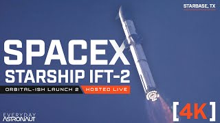 4K Watch SpaceX launch Starship the biggest rocket ever LIVE up close and personal [upl. by Ltihcox566]