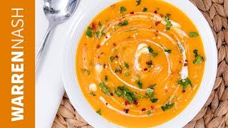 Spicy Butternut Squash Soup Recipe  Easy amp Tasty Winter Recipes by Warren Nash [upl. by Akeimat]