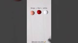 How to Make Pink Mixing Beige Red and White Paint [upl. by Duane]