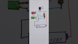 Blinking LEDWith BC 547Transistor electronic youtubeshorts [upl. by Haeel138]