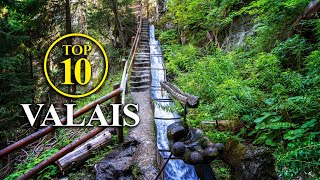 Top 10 Valais  Wallis SWITZERLAND – Best of  Highlights Travel Guide [upl. by Avilla]