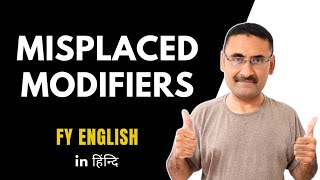 Misplaced Modifiers  English Grammar  English subject FY  English Speaking  TET IGNOU [upl. by Naleag]