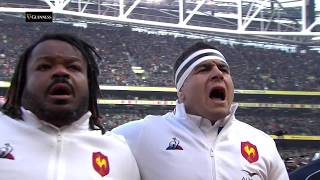 French sing La Marseillaise in Dublin Guinness Six Nations [upl. by Eiramave]