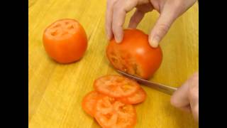 how to easily slice tomatoes [upl. by Ahsino435]