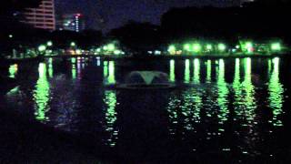 Lumpini Park At Night Bangkok [upl. by Acinoda]