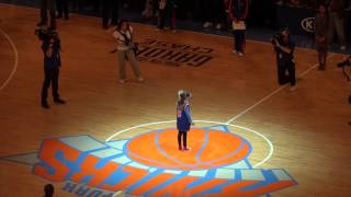 National Anthem NY Knicks vs Phoenix Suns 02122012 [upl. by Siraval]