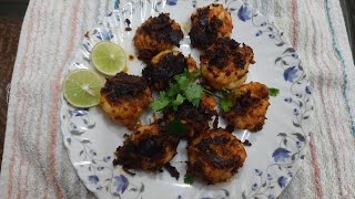 GRILLED PRAWNS IN TAWA  RECIPE IN TAMIL PRAWNS GRILLED PRAWNS FRY [upl. by Ennairak696]