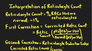 Schneid Guide to Interpretation of the Reticulocyte Countmp4 [upl. by Nos]