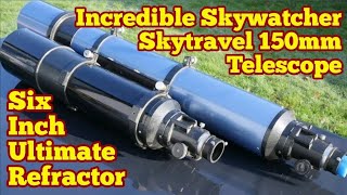 Incredible Six Inch Skywatcher Startravel 150 f8 Refractor Telescope Review Moon Observing [upl. by Blaze249]