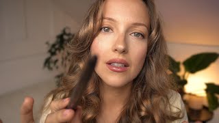 ASMR Face Pressure Massage ✨ body amp skin touching sounds for sleep [upl. by Towrey]