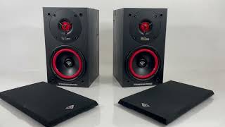 CerwinVega SL5M 525quot 2Way 125 Watt Bookshelf Speakers [upl. by Reahard]