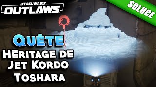 Héritage de Jet Kordo  Toshara Quête  Solution  Star Wars Outlaws [upl. by Rovit]