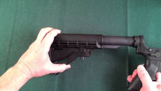 AR15 Buttstock removal and replacement [upl. by Inalem]