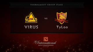 Virus vs TyLoo  Group Stage  Dota 2 International [upl. by Trula245]