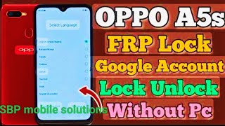 OPPO A5S FRP BYPASSLOCK BYPASSl frpfrpsolution smartphone frpbypass [upl. by Rexana]