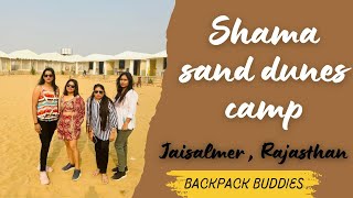 Shama sand dunes  Jaisalmer camp jaisalmer tent camping youtubevideo [upl. by Morra]