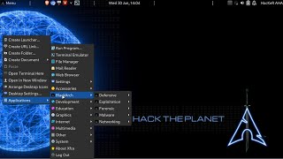 BlackArch Linux  XFCE Desktop Environment  AHA  For Hackers Penetration Testers [upl. by Zelma]