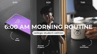 6am college morning routine  peaceful amp productive habits college edition [upl. by Roberto319]