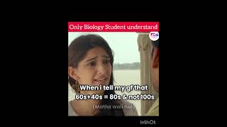 Only bio student understand neet students biology mbbs mbbsmotivation medical medico funny [upl. by Suiradal]