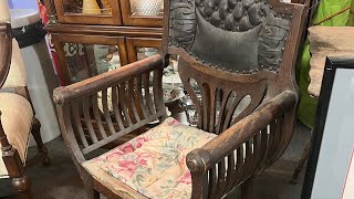 Antique Renaissance Revival Savonarola Chair antiques antiquechair [upl. by Fairbanks480]