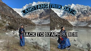 Langtang Trek Day4Back to syaphru besi ⛰️🙏 [upl. by Ceporah]