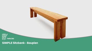 SIMPLE Sitzbank  Bauplan [upl. by Emanuel]