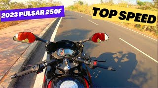 2023 Bajaj Pulsar 220F Top Speed Test [upl. by Riem957]