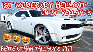 1ST WIDEBODY HELLCAT ON 24 INCH VELLANO WHEEL [upl. by Leupold]