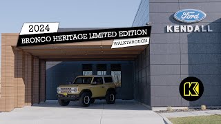 Get Ready for the 2024 Ford Bronco Heritage Limited Walkaround Video [upl. by Nylcoj]