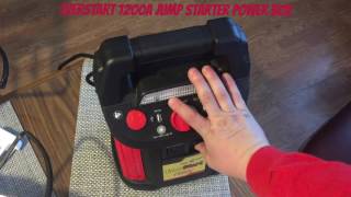 Everstart 1200 Peak Amp Jump Box Starter w Air Compression Charging Station Review [upl. by Flam957]