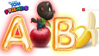 Alphabet song My Talking Tom friends Nursery Rhymes amp Kids learn about ABC [upl. by Yvel]