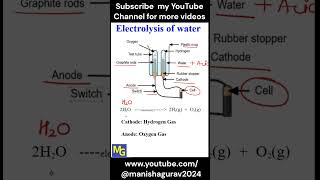 Class 10  Science  Electrolysis of Water [upl. by Jennica578]