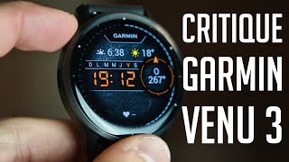 Ma critique de la montre Garmin Venu 3 [upl. by Bringhurst]