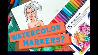 Are Staedtler Marsagraphic Duo Watercolor markers good [upl. by Gardiner]