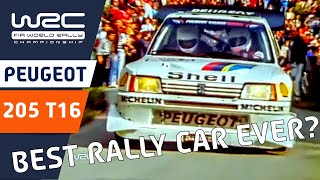 PEUGEOT 205 T16  Best rally car ever World Rally Championship  Top WRC cars [upl. by Veronike]