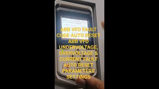 ABB VFD Auto Reset ACS880 fault auto reset  VFD Fault auto reset how to abb VFD fault auto reset [upl. by Nnaeel547]