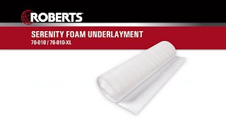 ROBERTS® Serenity Foam Underlayment [upl. by Nallak899]