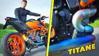 1290 SUPERDUKE R  FULL AKRAPOVIC TITANE 🔥 [upl. by Eimorej107]