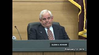 Springfield Twp Board of Commissioners Business Meeting  Feb 13 2019 [upl. by Gewirtz]