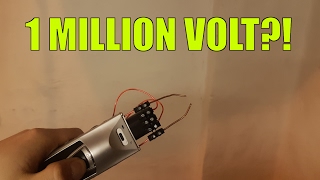 Elektroschocker mit 1 MILLION VOLT selber bauen  Bastelecke 010 [upl. by Adyl]