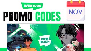 Best Webtoon Promo Codes in November  TOP 5 CODES 2024 [upl. by Anagrom]