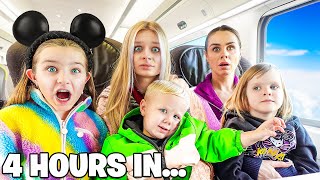 Travelling with 4 KIDS to DISNEYLAND…  Family Fizz [upl. by Anelys]