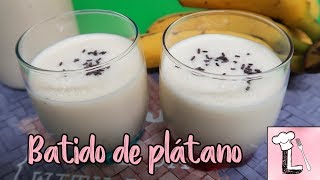 Como hacer BATIDO DE PLATANO  Receta Thermomix [upl. by Lydnek]