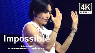 4K RIIZE quotImpossiblequot SUMMER SONIC 2024 in TOKYO 240817｜원빈 WONBIN 직캠 Fancam [upl. by Adiana]