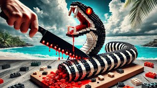 How to Make Pefect Giant ELECTRIC EEL Recipe IRL  Lego Cooking Stop Motion vs ASMR [upl. by Fai]